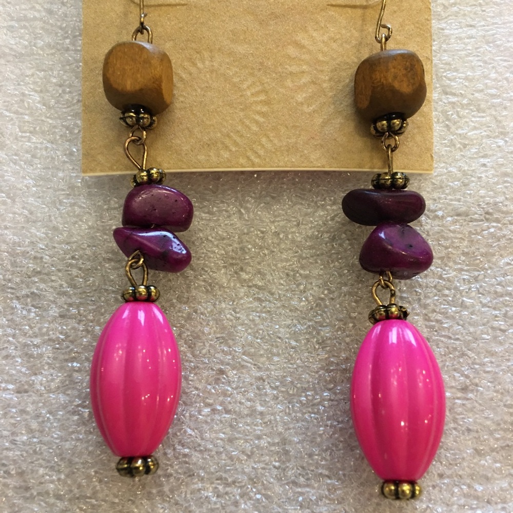EL by Erica Lyons ~ el fuchsia Drop Earrings